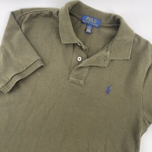 Polo Ralph Lauren Kids Olive Green Polo Shirt - Size M‎ (10-12) Classic